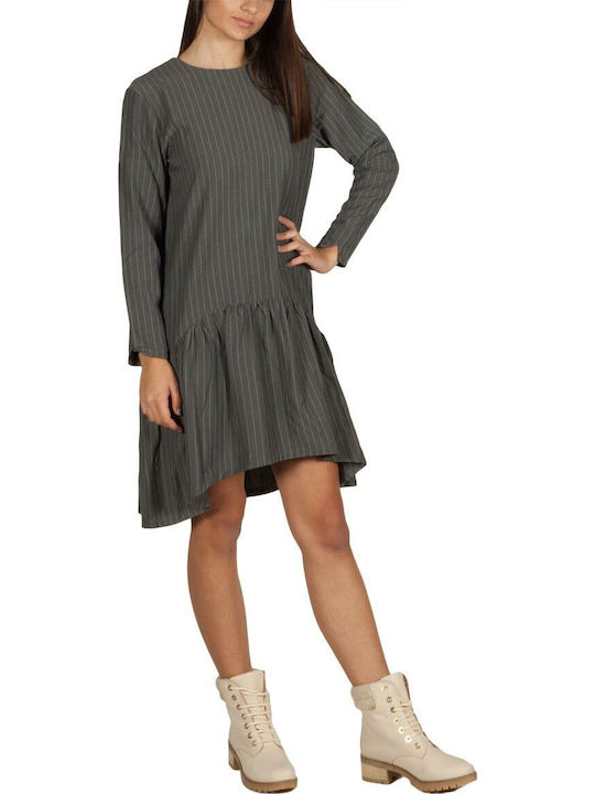 Mini Kleid mit Rüschen Gray