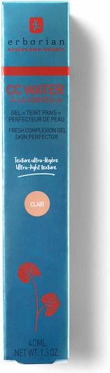 Erborian Water A La Centella CC Dore Light Gel Προσώπου Ημέρας για Ενυδάτωση & Πανάδες με Υαλουρονικό Οξύ & Centella Asiatica 40ml