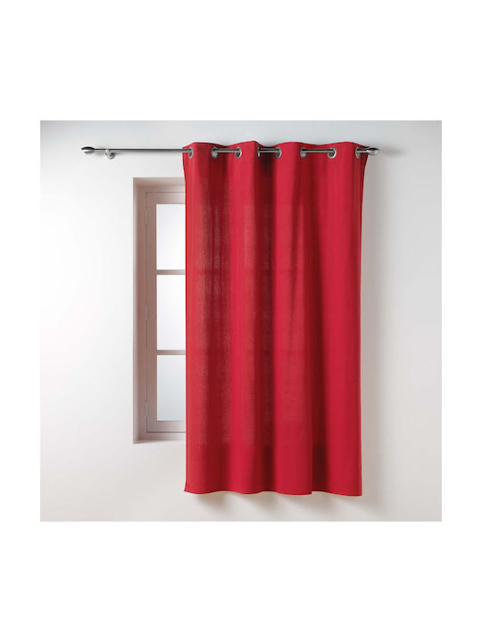 Vorhang Fenster mit Grommet L-c Twily Rote 135x180cm