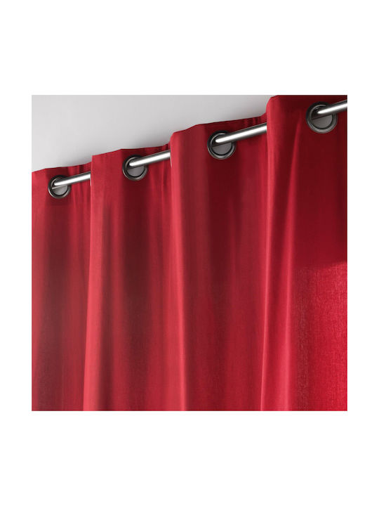 Vorhang Fenster mit Grommet L-c Twily Rote 135x180cm