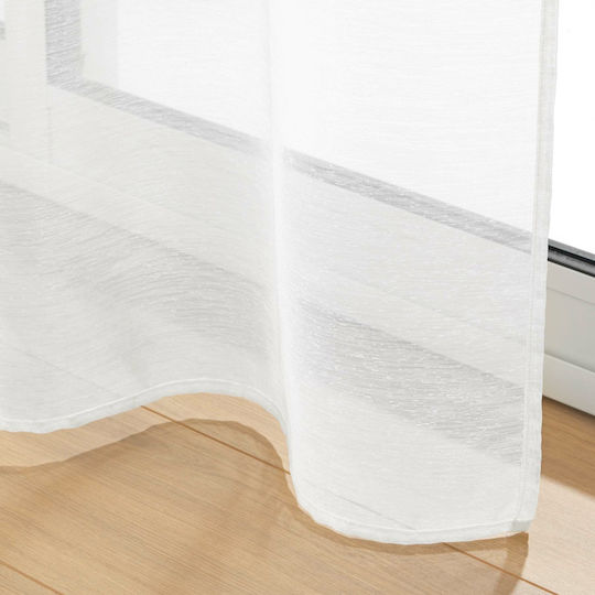 Douceur d'Intérieur Κουρτίνα με Τρουκς L-c Lissea Λευκή 240x240εκ.