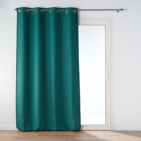 Douceur d'Intérieur L-c Blake Verdunkelung mit Grommet Petrol Blau 135x240cm