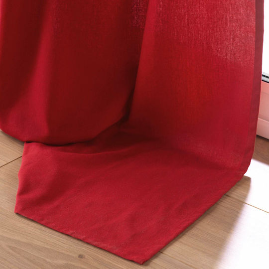 Vorhang mit Grommet L-c Twily Rot 1612132 135x260cm