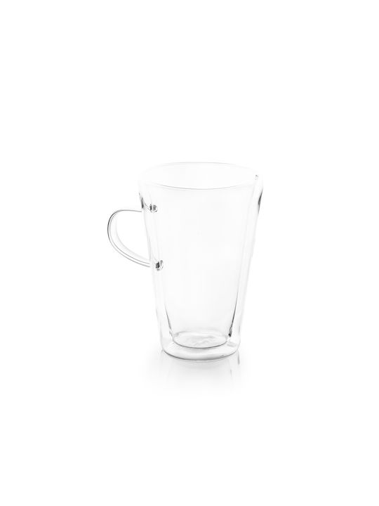 Luigi Ferrero Mug Glass Transparent 370ml 2pcs