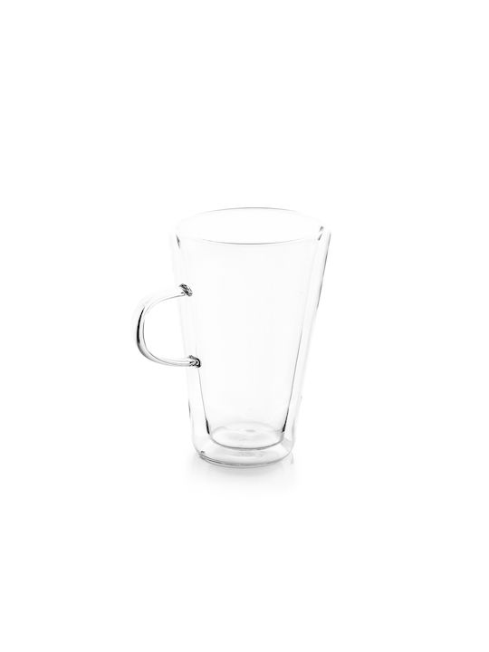Luigi Ferrero Mug Glass Transparent 370ml 2pcs