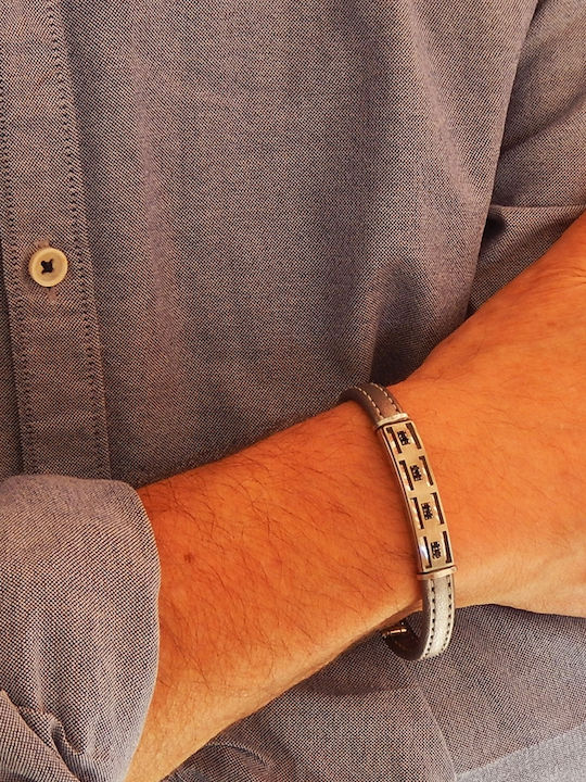 Art d or Men's Bracelet made of Steel with Zircon