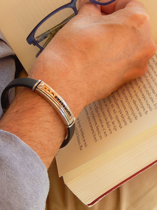Art d or Men's Bracelet made of Steel with Zircon