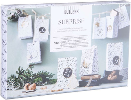 Butlers Christmas Wrapping Paper for Gift Black 23.5x15cm.