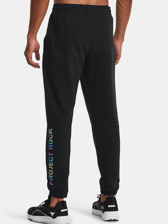 Rock Terry Sweatpants with Elastic Black