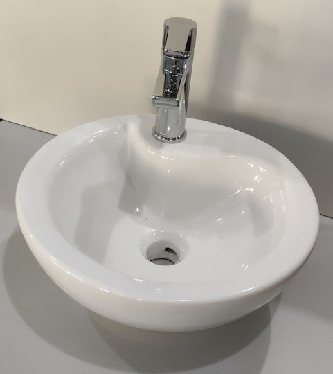 Vitruvit Επικαθήμενος Νιπτήρας Πορσελάνης 36x36cm Mint Vitruvit Επικαθήμενος Νιπτήρας Πορσελάνης 36x36cm Mint