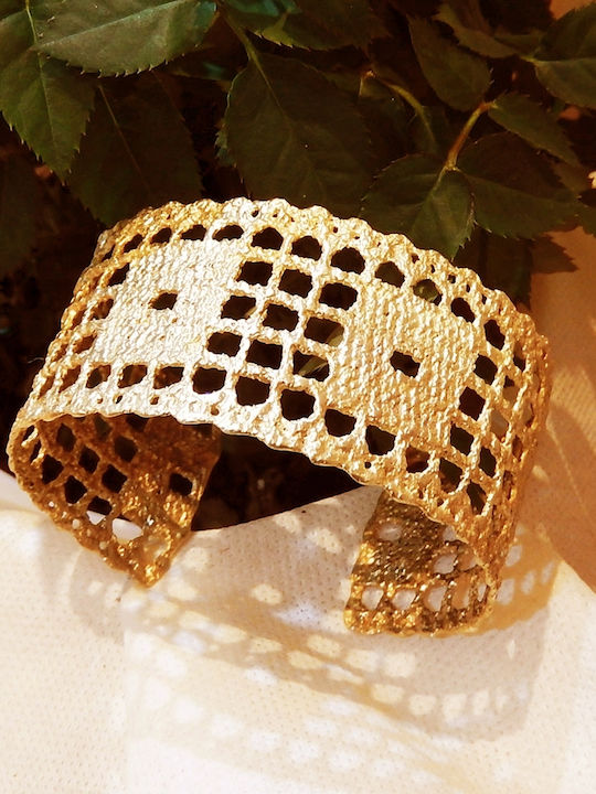 Polytimo Damen Armband aus Messing Vergoldet