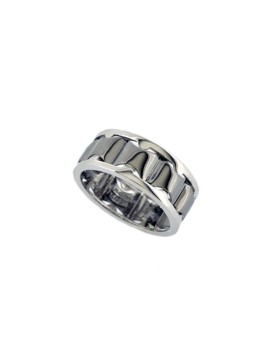 Fa Cad'oro Men's White Gold Ring 14K