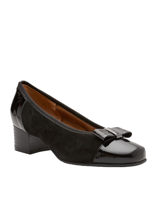 Leather Black Low Heels