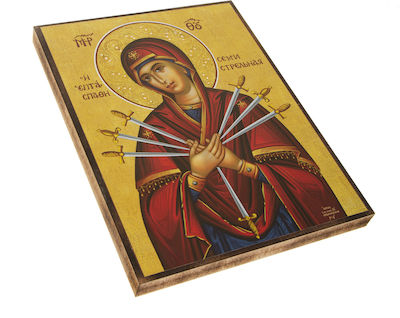 Εικόνα Holy Mary Wooden 26x20cm