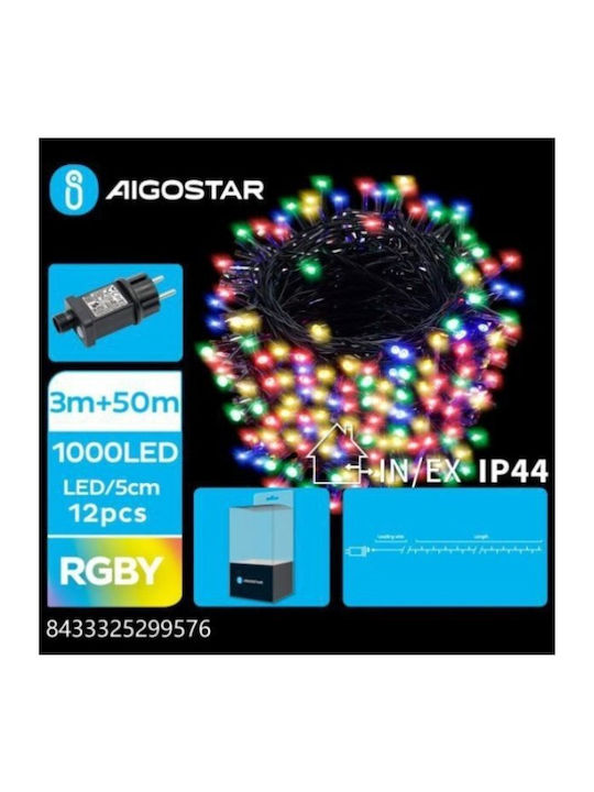 1000 Lights LED 50m. Multicolor in String 1pcs
