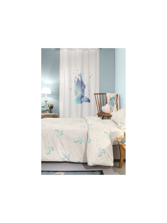 Saint Clair Kids Grommet Top Blackout Curtain Turquoise 160x240cm