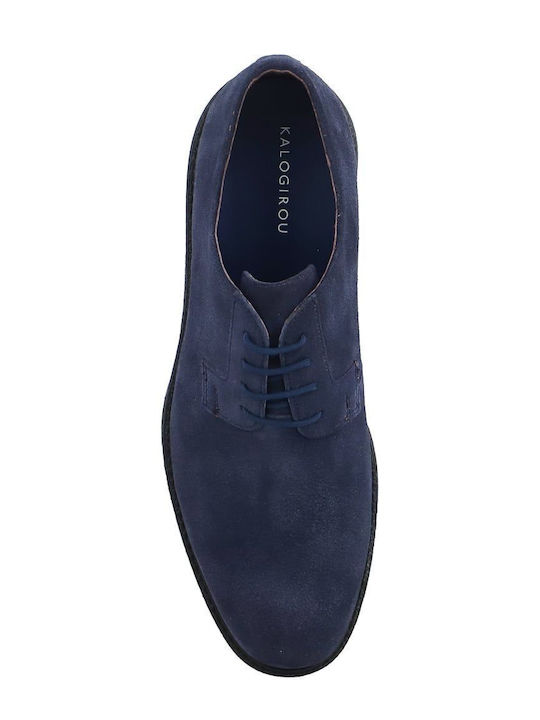 Beau Beau Suede Ανδρικά Casual Παπούτσια Μπλε