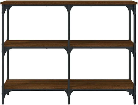 Console Table Wood & Metal Coffee L100xW29xH75cm