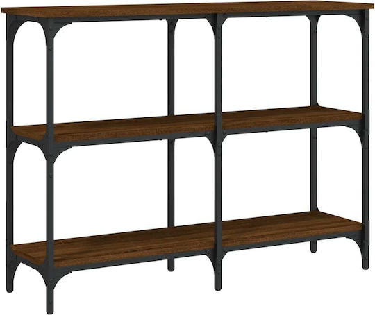 Console Table Wood & Metal Coffee L100xW29xH75cm