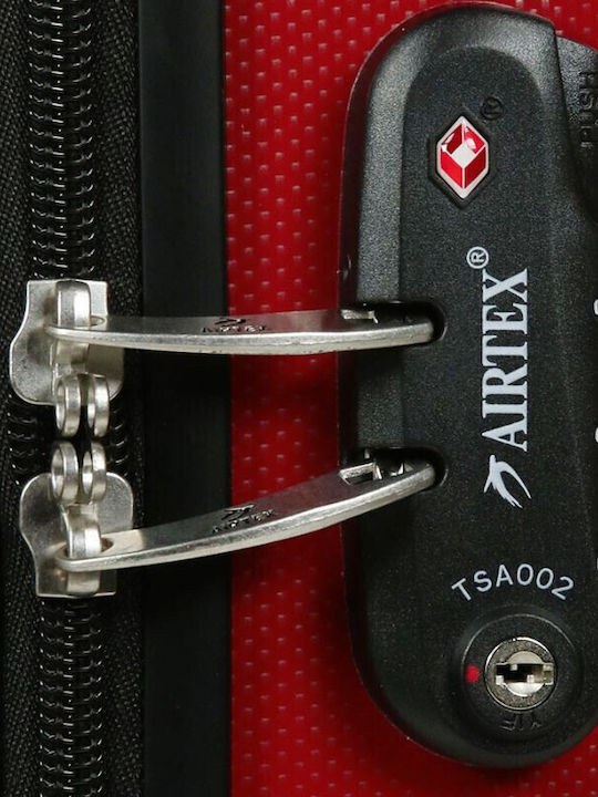 Airtex Paris Βαλίτσα Ταξιδίου Καμπίνας Σκληρή Μπορντό με 4 Ρόδες Ύψους 55εκ.