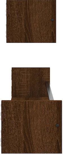 Regale Wand Brown Oak 2Stück 80x16x14cm