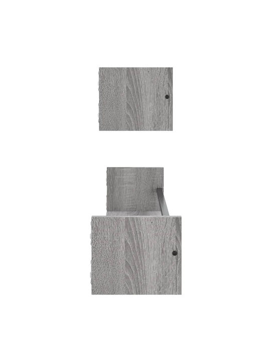 Gray Sonoma Wall Shelves (2 Pieces) 80x16x14 cm
