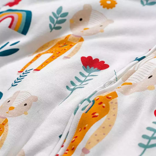 Ako Winter Sleeping Bag with Feet 2.5 Tog Rainbow with Detachable Sleeves