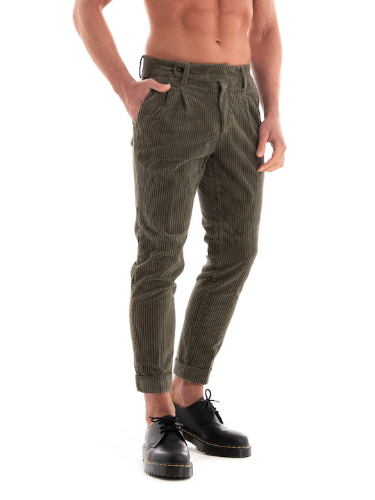 Paul Miranda Pantaloni pentru bărbați Dark Olive Green