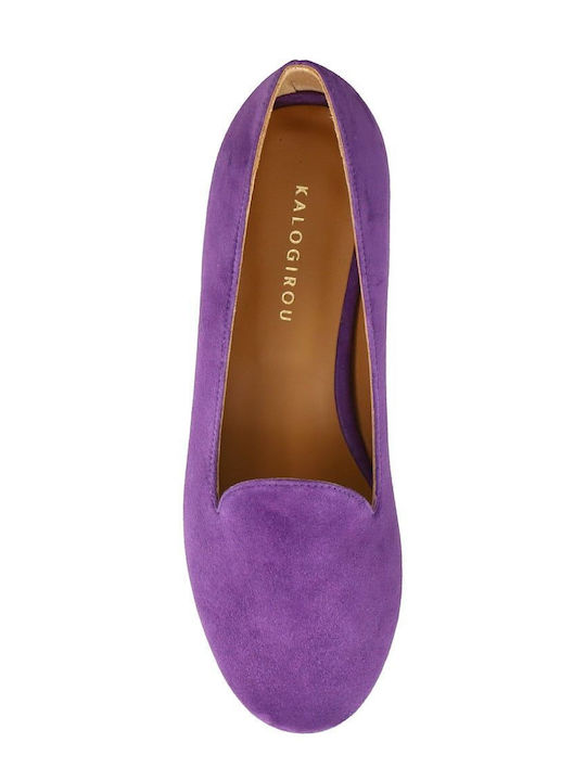 Women's Loafers in Purple Color