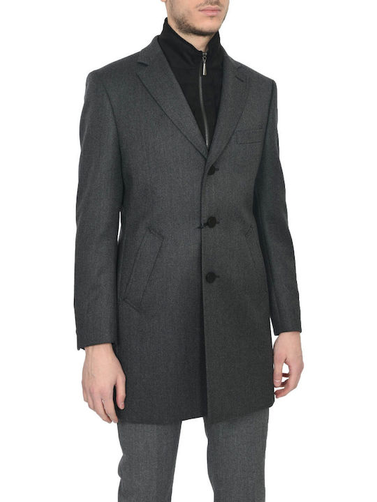 Herren Mantel Gray F0072-394