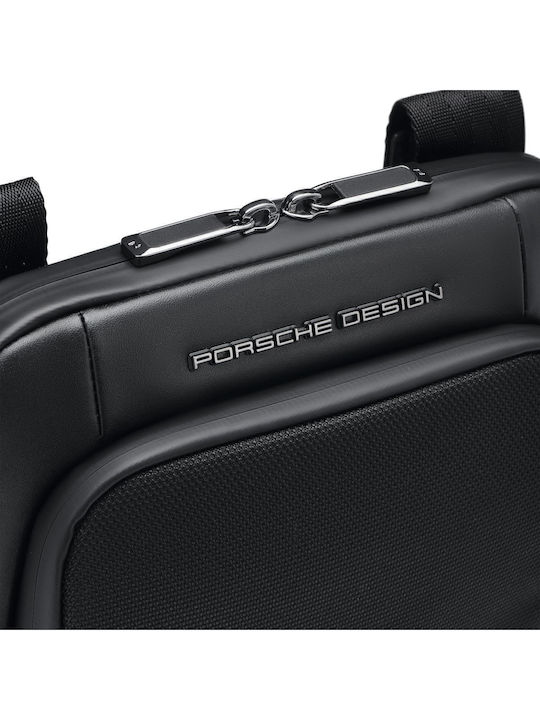Porsche Ανδρική Τσάντα Ώμου / Χιαστί Μαύρη