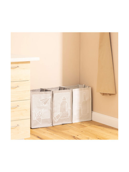 Navaris Coș de Reciclare Plastic Verde 30x30x43cm 1buc