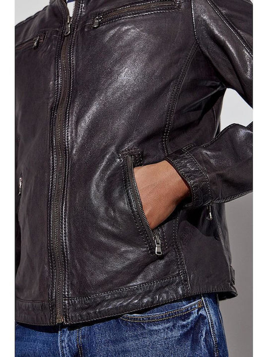 Lederjacke Jacke Brown
