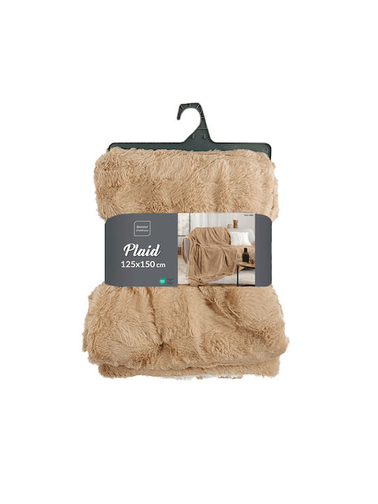 L-c Foxy Furry Blanket Sofa 125x150cm Sable
