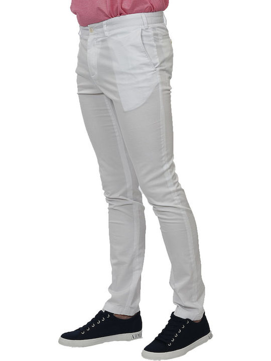 Paul & Shark Pantaloni pentru bărbați Chino Elastice white