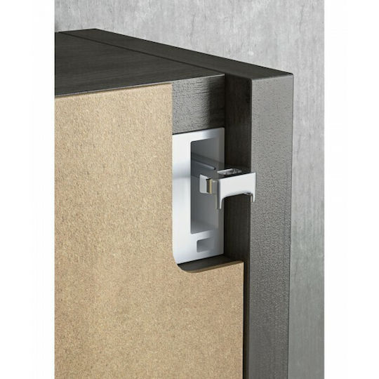 Drop Magnolia S 60 Blat cu Lavoar & Oglindă L60xW45xH50cm Nuci