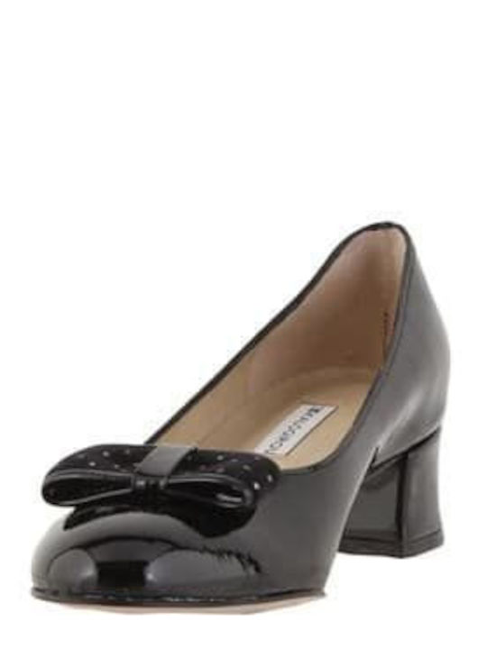 Patent Leather Black Low Heels