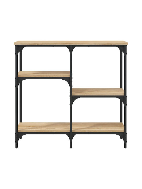 Console Table Wood & Metal Sonoma Oak L80xW29xH75cm