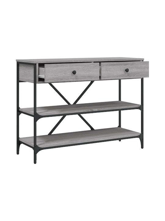 Console Table Wood & Metal Γκρι Sonoma L100xW34.5xH75cm