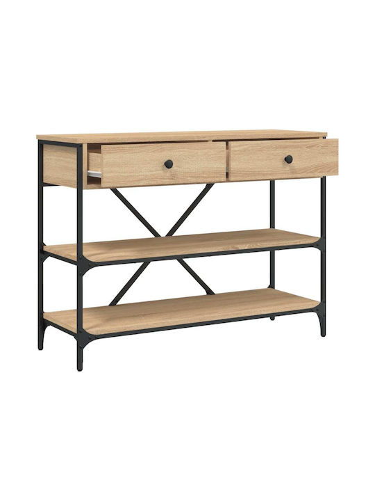 Конзолна маса от Дърво & Метал Oak Sonoma Д100xШ34.5xВ75cm