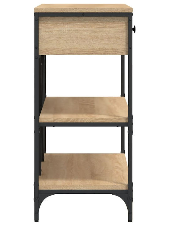Конзолна маса от Дърво & Метал Oak Sonoma Д100xШ34.5xВ75cm