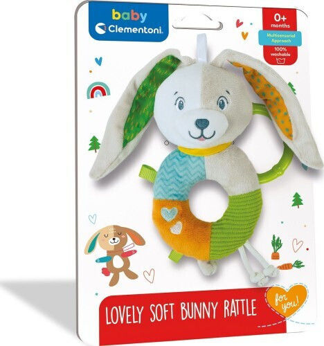 Baby Clementoni Rattle Soft Bunny for 3++ Months