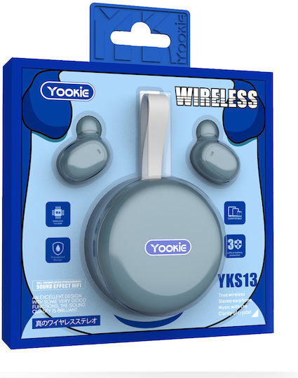 Yookie YKS13 In-Ear Bluetooth-Freisprecheinrichtung Kopfhörer mit Ladeetui Schwarz