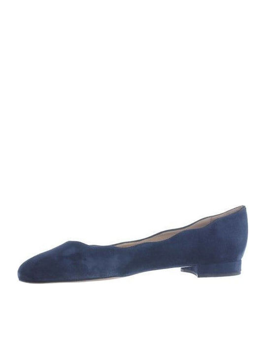 Leder Damen Ballerinas Blaue
