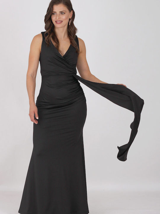 On Line Maxi Dress Black