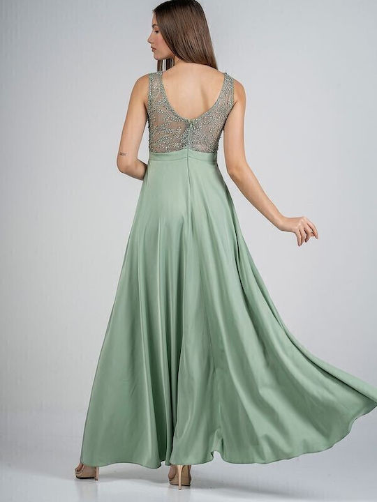 Maxi Dress for Wedding / Baptism Bay Leaf Mint