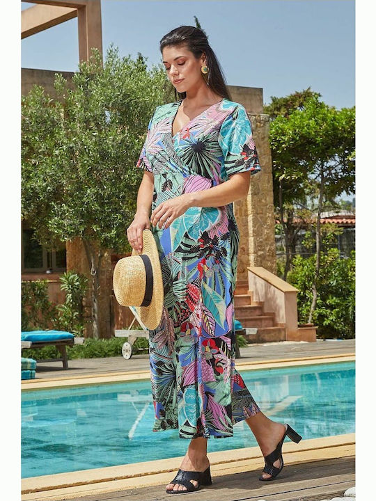 Rochii De Vară Pentru Femei Maxi Rochie Wrap-Around Roșie
