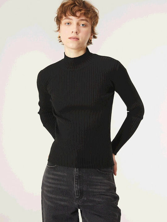 Compania Fantastica Damen Langarm Pullover Black