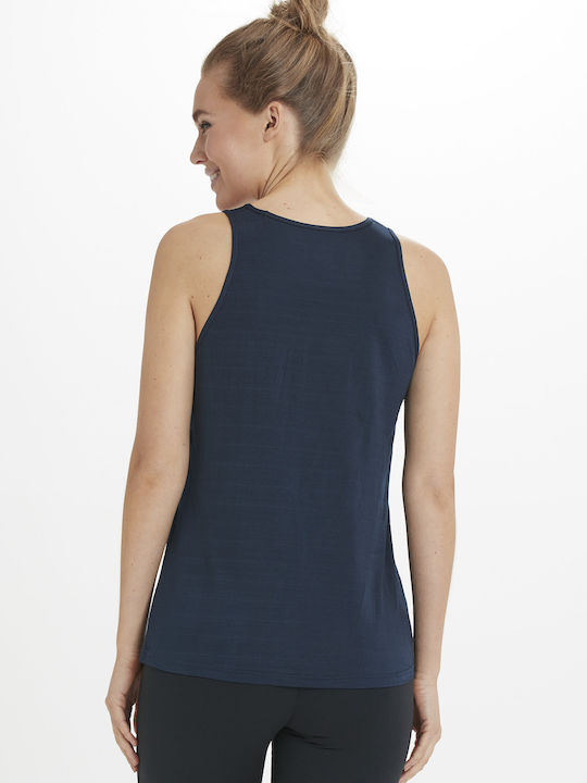 Women's Athletic Blouse Sleeveless Dark Sapphire