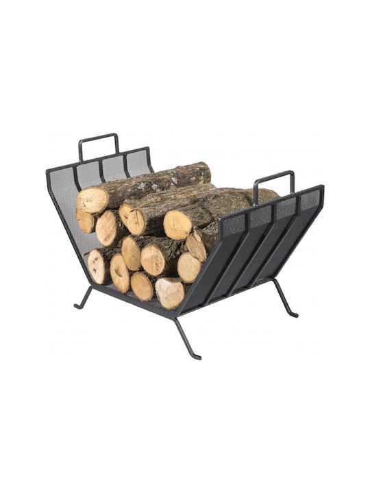 Viometal Μεταλλικό Καλάθι Αποθήκευσης Ξύλων 44x36x66cm Μπρούτζινο